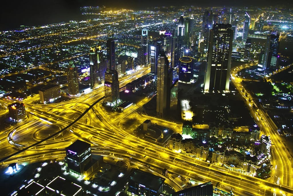 Buying Property in Dubai: The Complete Guide 5 Dubai at night from above