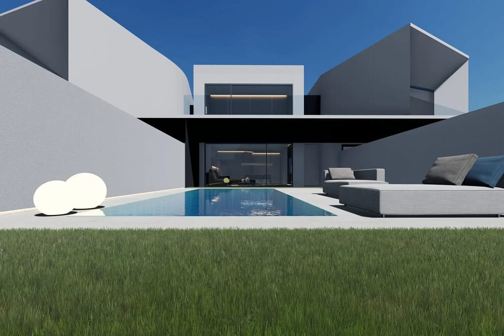 Infrared Sauna and Villa Wellness 6 Infrared sauna: a minimal villa with pool and wellness area