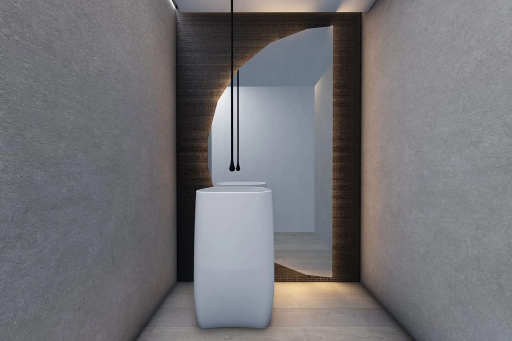 Infrared Sauna and Villa Wellness 9 Infrared sauna: a stone shower in the villa wellness area