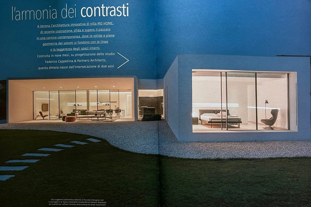 Materiali Interni di Lusso per Ville — The Villa Edit 14 Interni di lusso: villa contemporanea con grandi vetrate progettata dallo studio Federico Cappellina