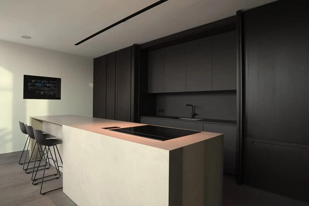 Luxury Kitchens — Kitchen, Appliances and Compost 1 Luxury kitchens: kitchen with island and glazing