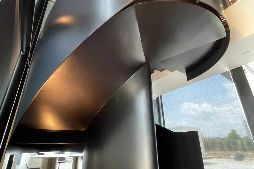 Made in Italy 3 Spiral staircase as a sculpture in space, a project by Federico Cappellina's studio