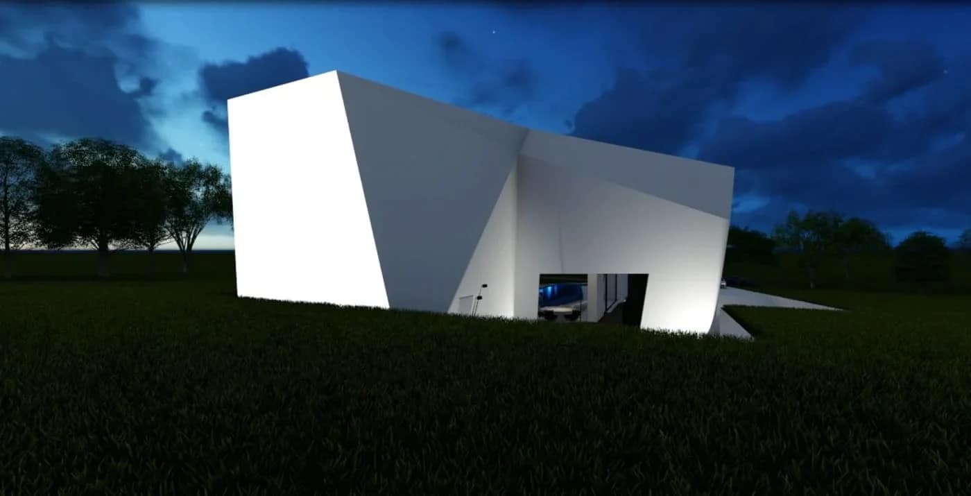 Rock House — A Futuristic Villa Concept for Dubai 25 Rock House — white facade
