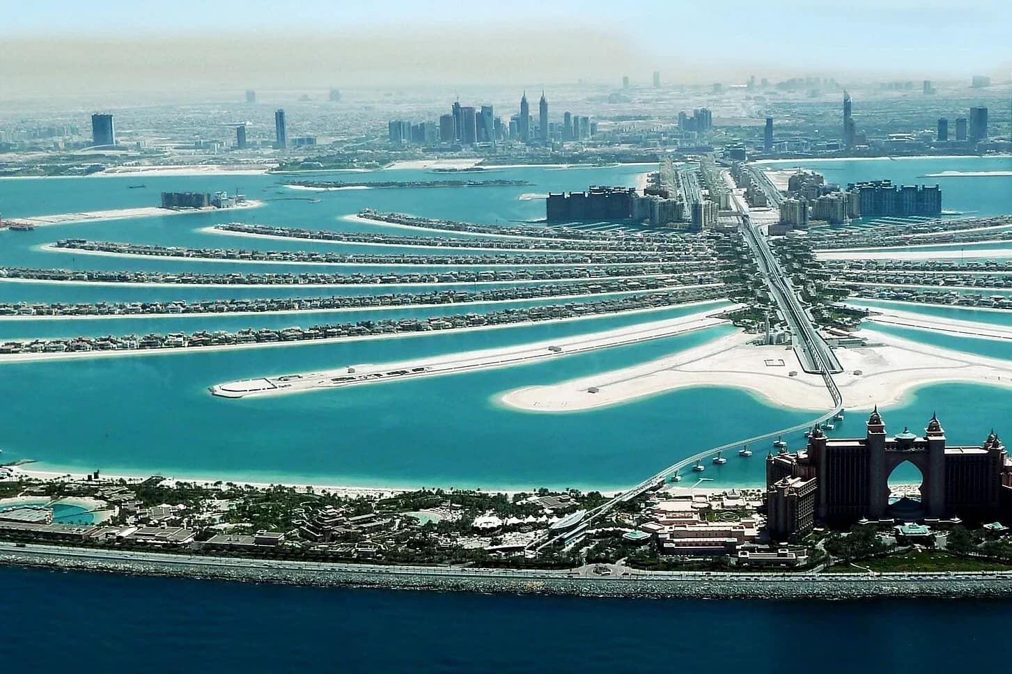 Dubai Real Estate 19 Dubai villa prices: Palm Jumeirah from above