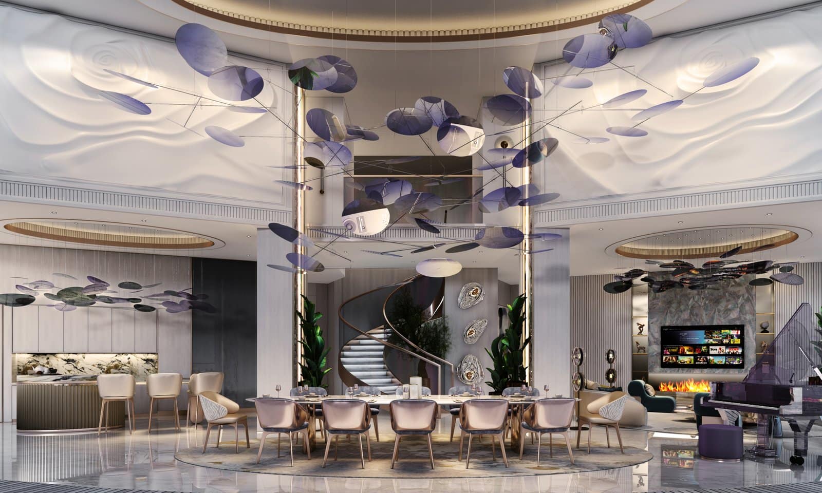 altitude-livingdining Altitude by de GRISOGONO — Business Bay, Dubai
