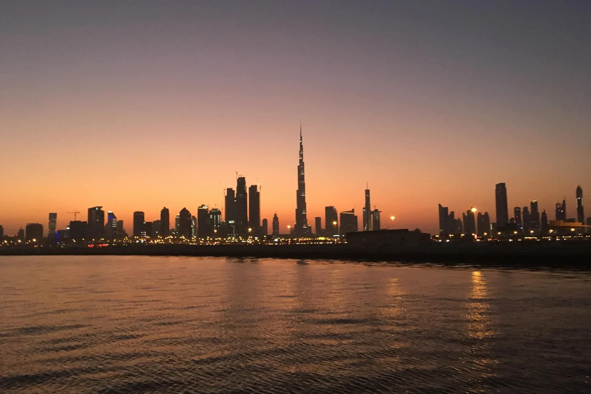 Made in Italy 64 Buy off-plan property in Dubai: the skyline with the Burj Khalifa at sunset