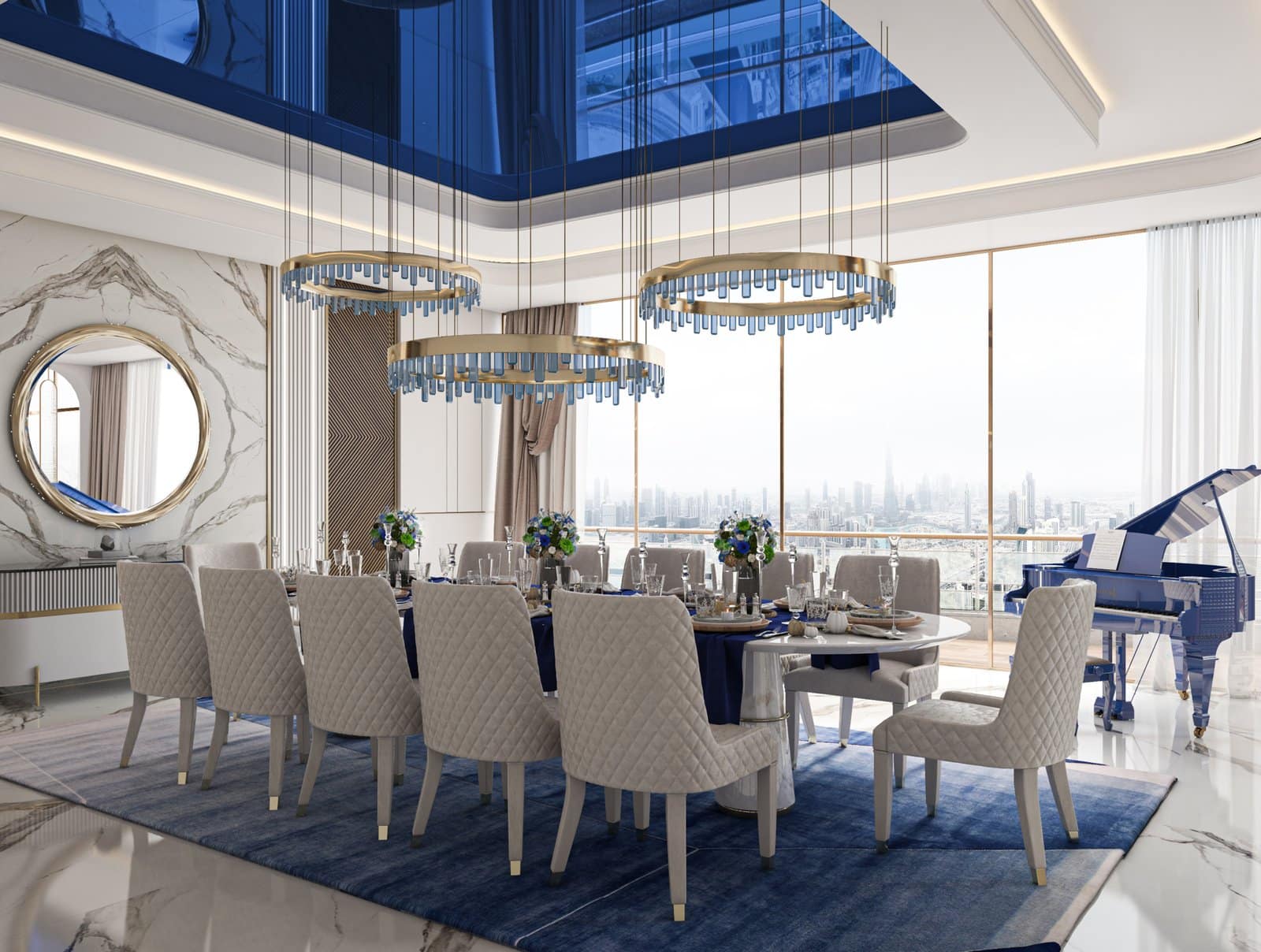 canalheights2-dining Canal Heights 2 by de GRISOGONO — Business Bay, Dubai