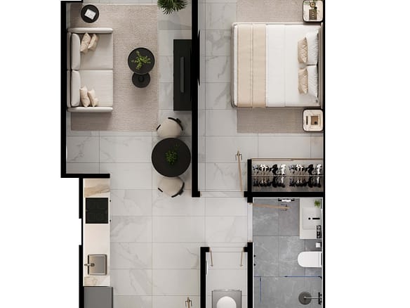 Coralia 27 Planimetria unità 2 camere Coralia Branded Residence