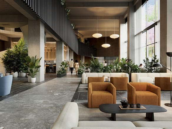 Coralia 12 Zona lounge hall Coralia Santo Domingo real estate