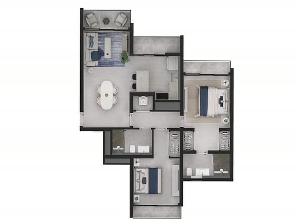 Poseidonia – Cana Bay, Punta Cana 26 Poseidonia by Aston Cana Bay - planimetria tipologia T06