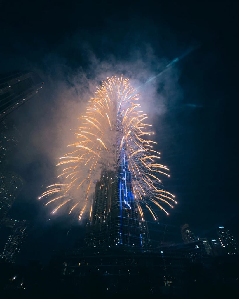 Eventi privati in villa 7 Eventi privati in villa: fuochi d'artificio sul Burj Khalifa a Dubai la notte di Capodanno (foto illustrativa)
