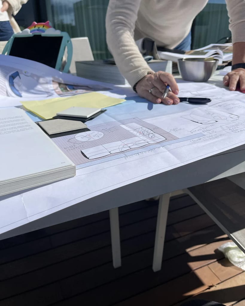 New Developments 2 New luxury real estate developments: finish samples on the project boards