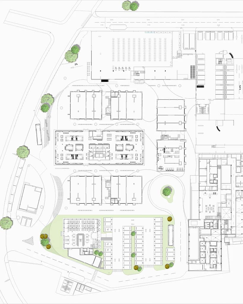 OCEANA Punta Cana: commercial-zone plan showing the location of the show restaurant