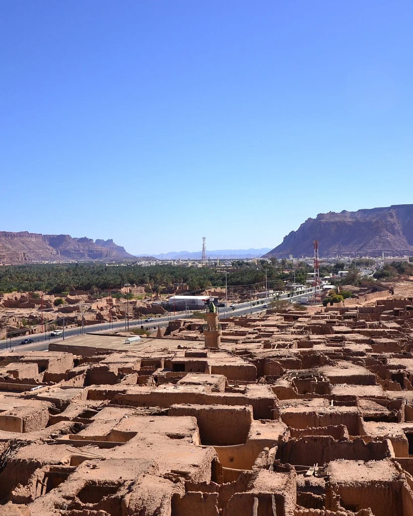 Saudi arabia travel: AlUla old town from above